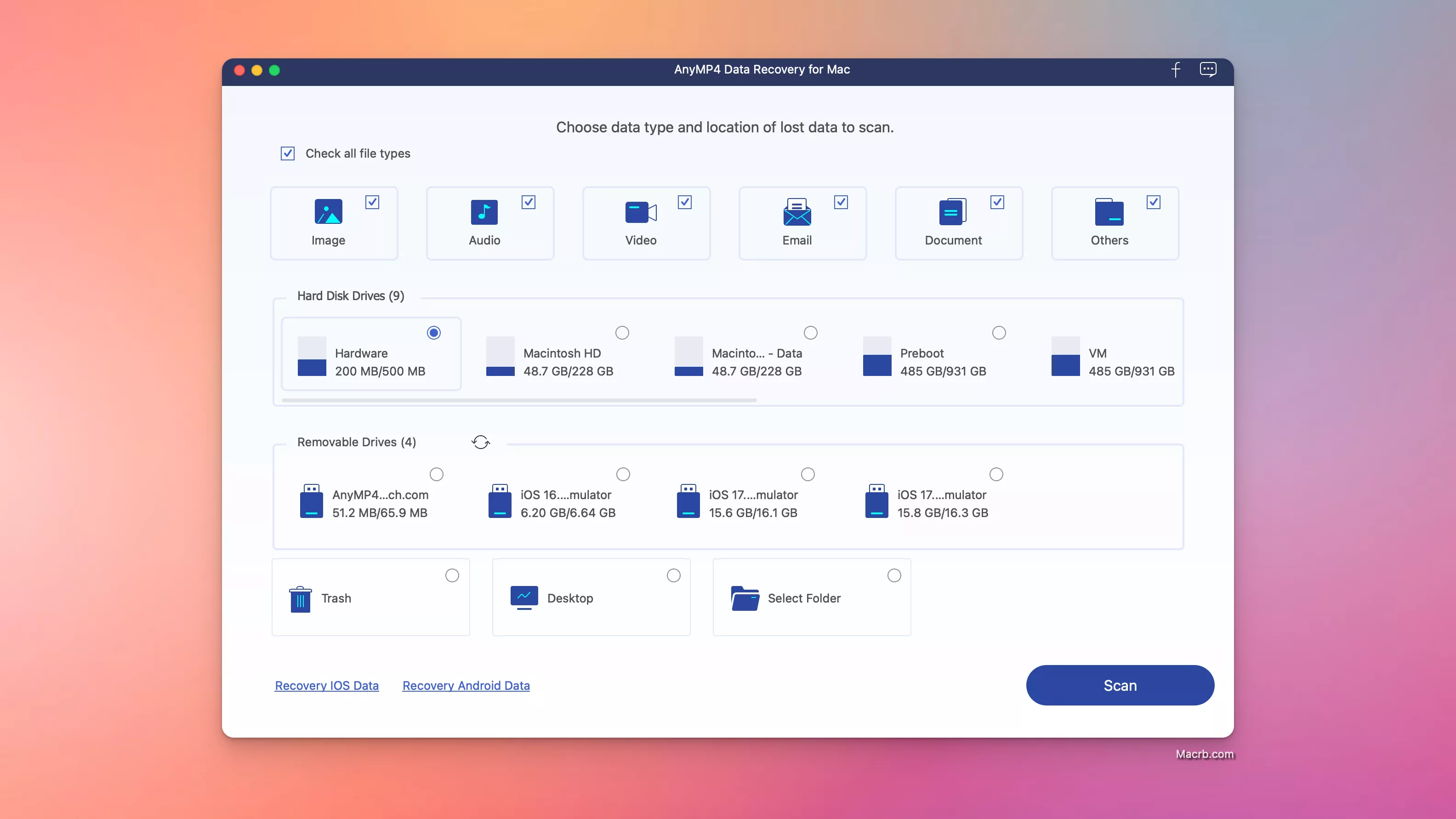 AnyMP4 Data Recovery